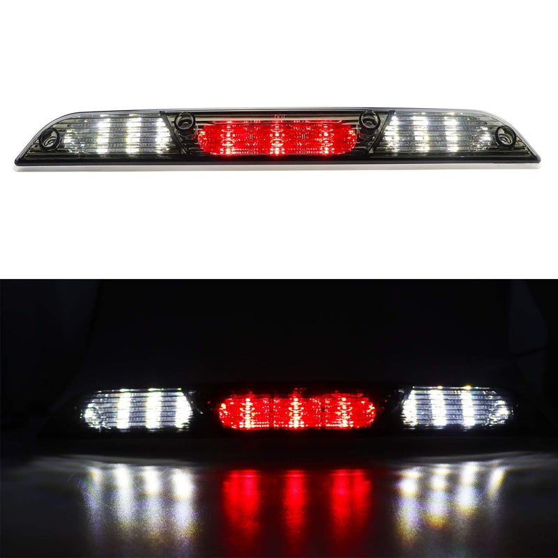 Tresound LED Third 3rd Brake Light for 2015-2017 Ford F150 Rear Cargo Lamp High Mount Stop light (Chrome Housing Smoke Lens) - Image 2